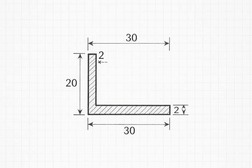 чертеж 30х20х2